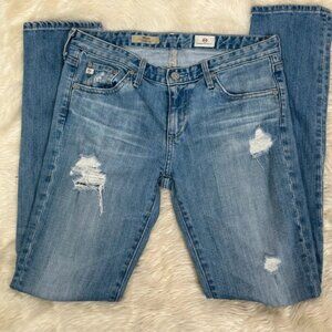Adriano Goldschmied The Stilt Cigarette Leg Jeans Distressed Size 27